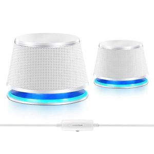 Sanyun SW102 Computer Multimedia Speakers 5wx2 Deep Bass Stereo 2.0 USB NEW